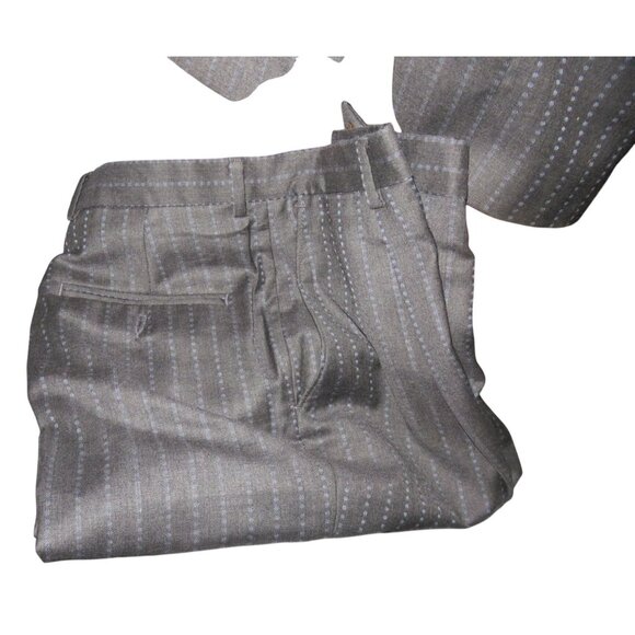 Ted Baker Endurance 3 piece pinstriped wool suit Jacket Pants Vest - Picture 3 of 10